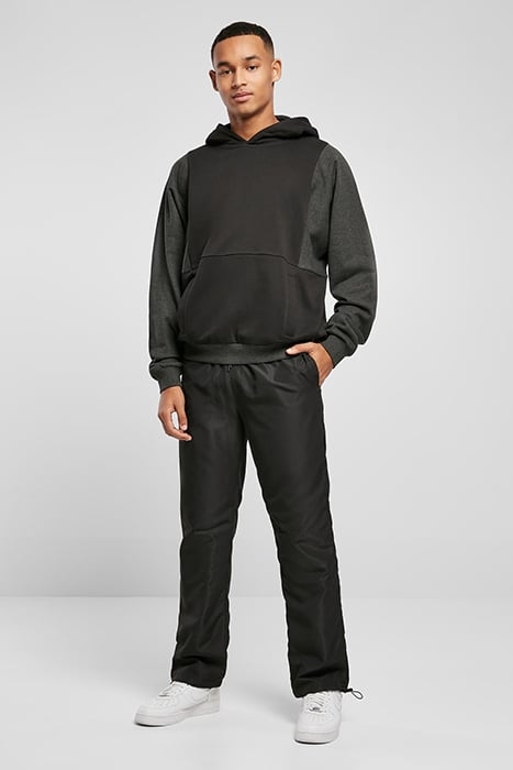 CUT ON SLEEVE HOODY BLACK/CHARCOAL 4