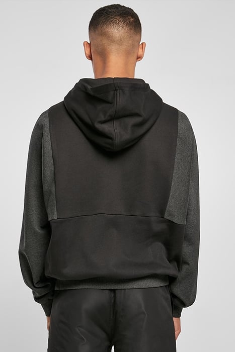 CUT ON SLEEVE HOODY BLACK/CHARCOAL 3