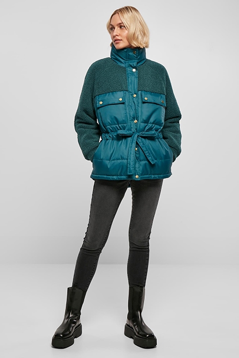 LADIES SHERPA MIX PUFFER JACKET JASPER 4