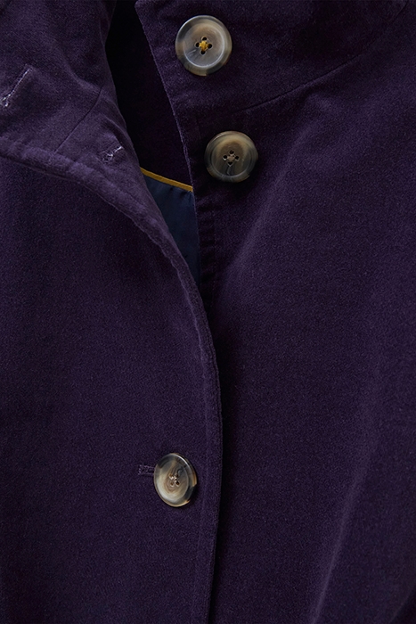 KARLA VELVET COAT DARK PURPLE 4