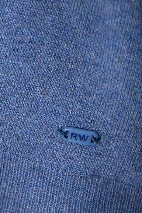 BASIC V-NECK CARDI LS BLUE 4