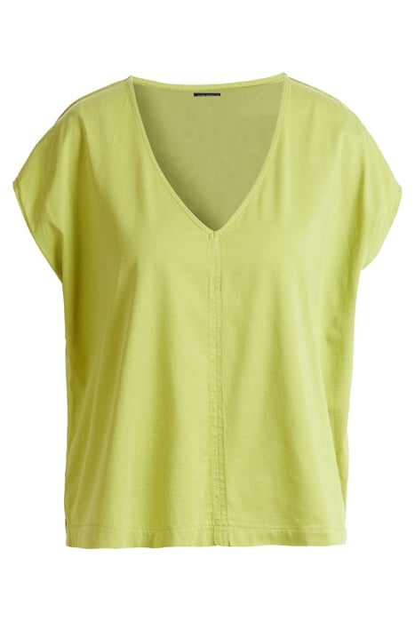 GREEN V-NECK TEE 1