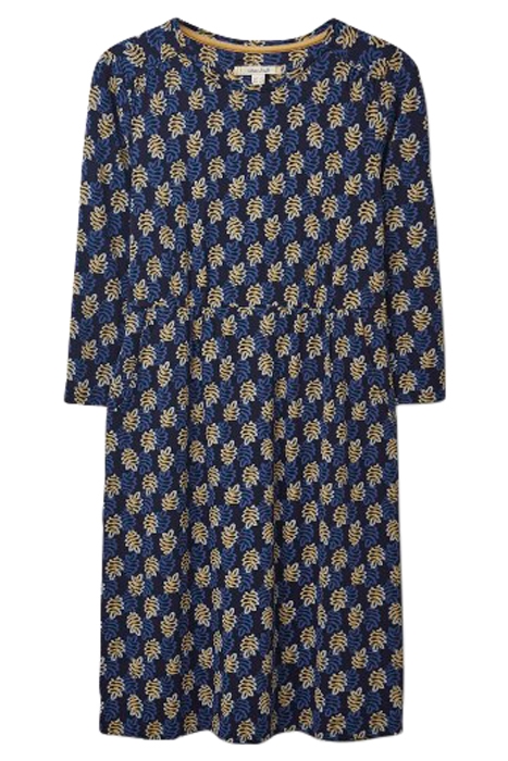 TALIA ECO VERO JERSEY DRESS NAVY MULTI 1