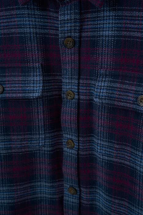 DARWEN CHECK OVERSHIRT DARK NAVY 3