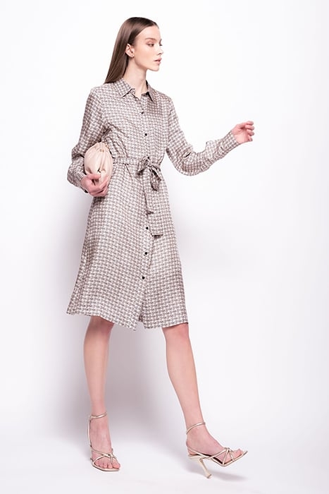 ALICIA 15 ABITO TWILL STAMPA P BLACK/NUDE 3