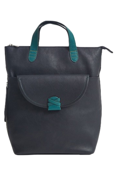 FLOSSY LEATHER CONVERTIBLE BAG NAVY MULTI 1