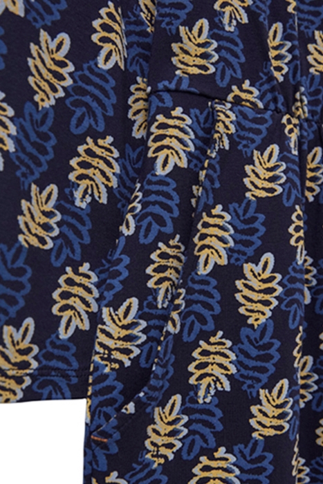 TALIA ECO VERO JERSEY DRESS NAVY MULTI 3