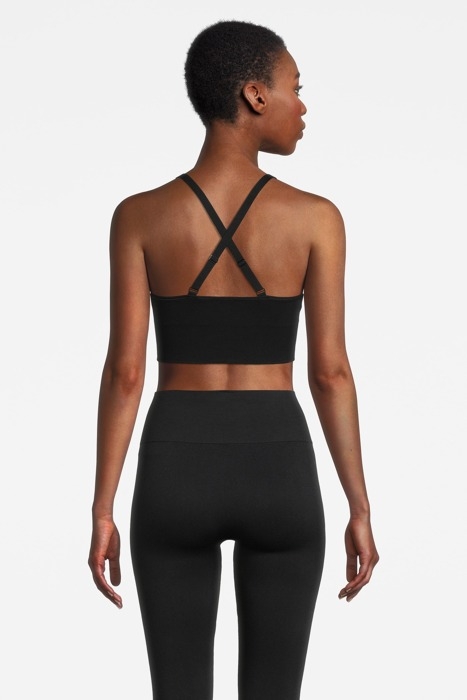 CROSSBACK SEAMLESS MIDI TOP BLACK 2