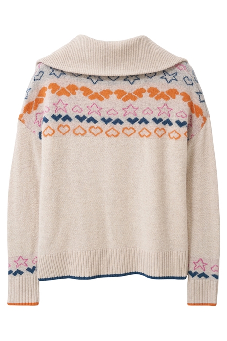 NORDIC HEART HALF ZIP NATURAL 4