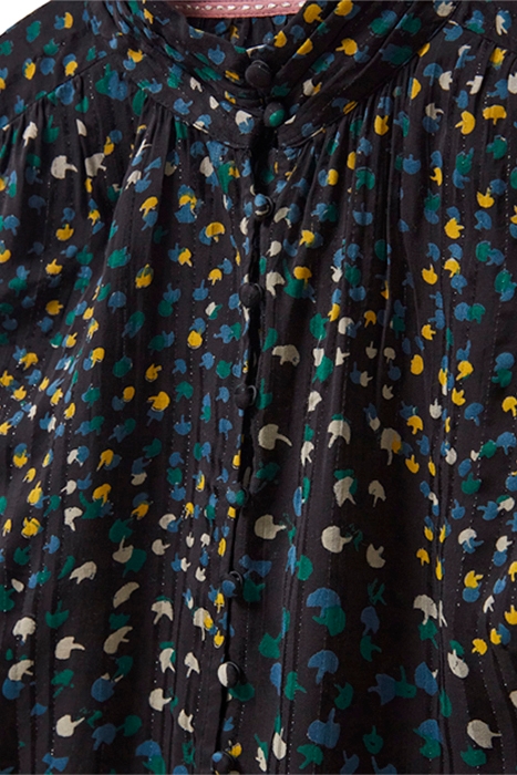 MIRABEL METALLIC STRIPE TOP GREY MULTI 4