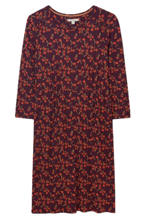 TALIA ECO VERO JERSEY DRESS PLUM MLT 1