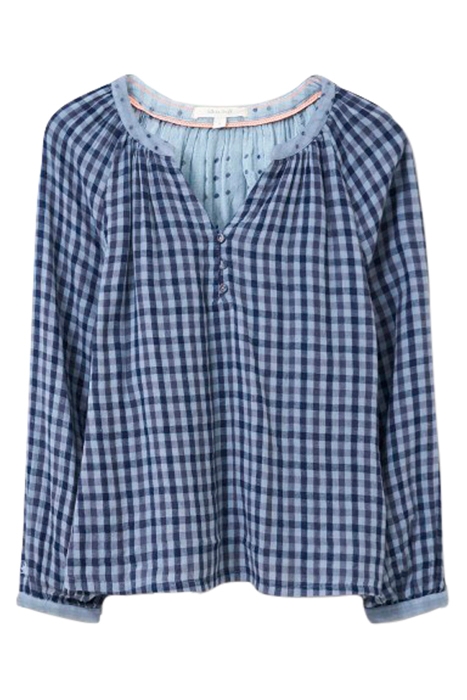 NIGHTSKY CHECK PJ TOP BLUE MULTI 1