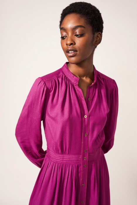 MIRABEL ECO VERO MINI DRESS DK PINK 2