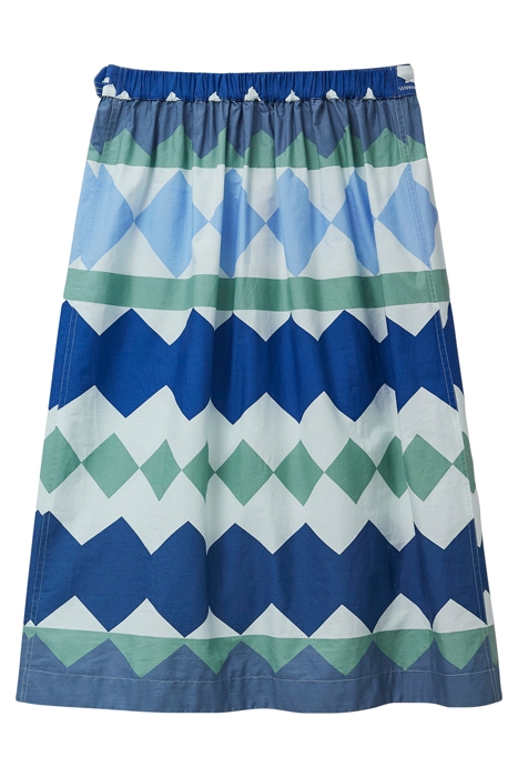 ALI COTTON WRAP SKIRT GREEN 6
