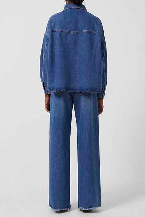 PENELOPE DENIM PUFF SLV SHIRT MID VINTAGE 3