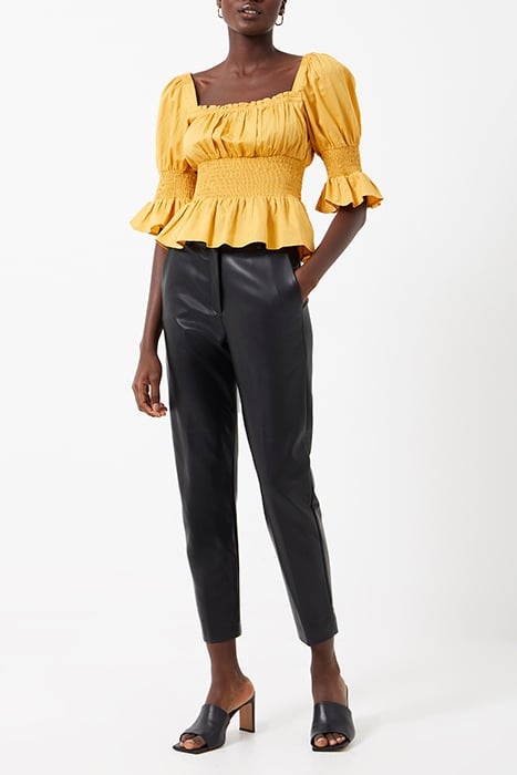 SINDEY COTTON SAT SQA NEC BLOU BRIGHT GOLD 2