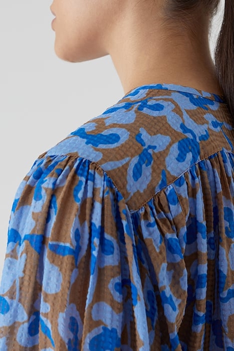 WOMEN GATHERED BLOUSE SHIRTS & BLOUSES NUTMEG 5