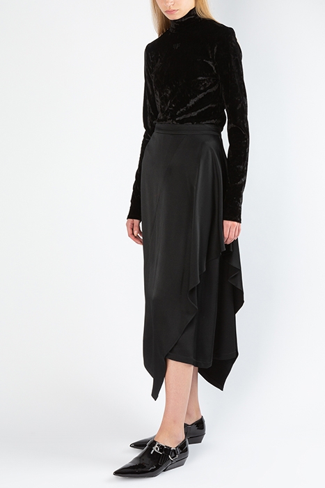 FLAPPED SKIRT BLACK 1