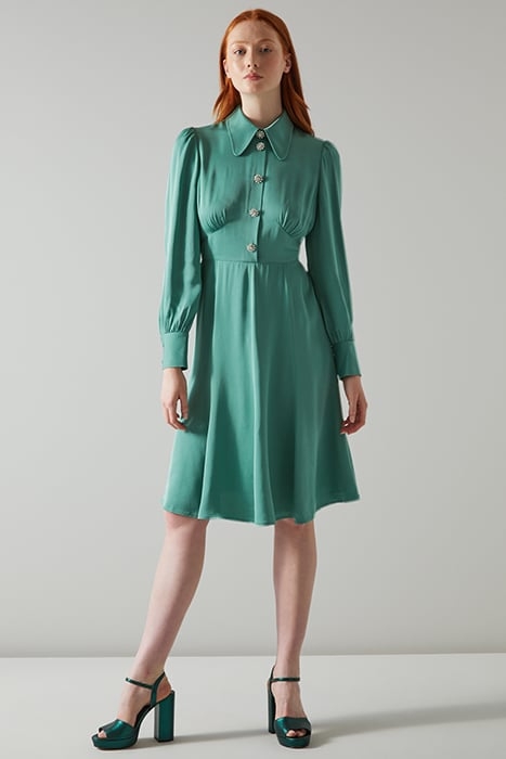MIRA SHIRT DRESS SAGE 1
