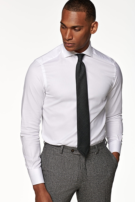 WHITE GIRO INGLESE SLIM FIT SHIRT 1