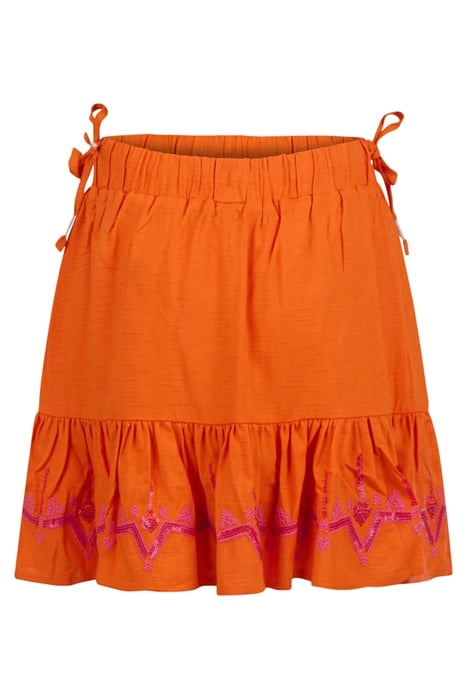 GA- ETHNIC SKIRT JILL&MITCH BY SHOEBY ORANGE 4