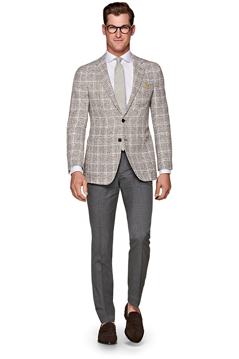 BROWN CHECKED HAVANA BLAZER 2