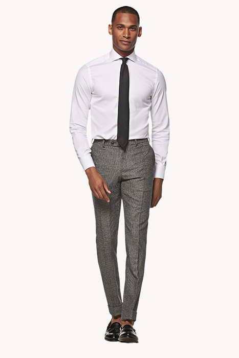 WHITE GIRO INGLESE SLIM FIT SHIRT 2