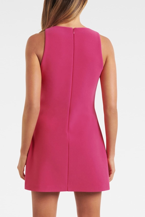 AUDREY SHIFT MINI DRESS PINK PEACOCK 2