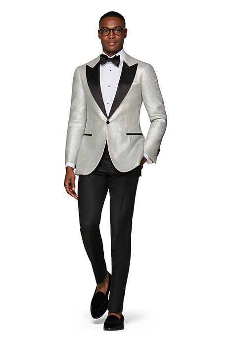 SILVER LAZIO TUXEDO JACKET 1