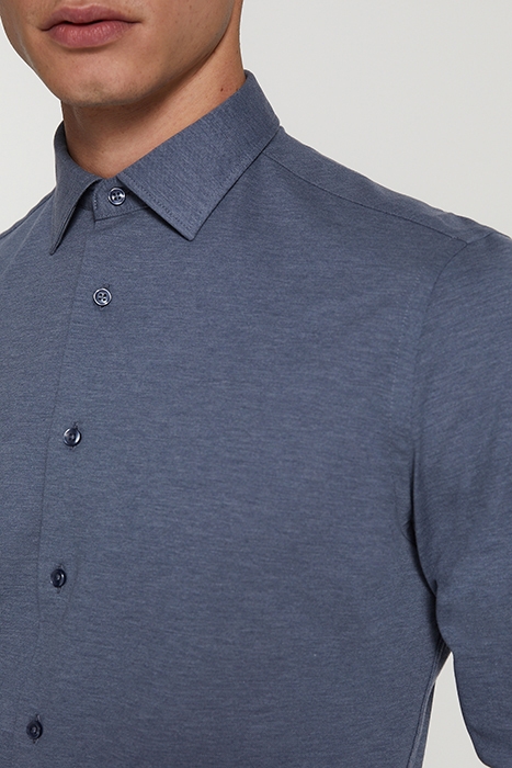 MEN PIQUE SHIRT PABLO DENIM GREY 5