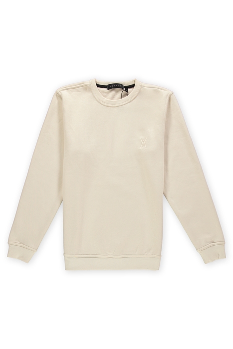 TON SUR TON LOGO CREWNECK SAND 1