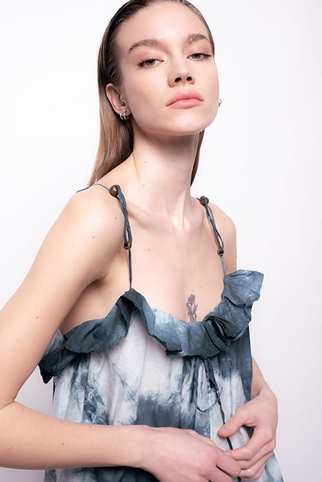 MONCALIERI ABITO MUSSOLA GREEN/WHITE 5