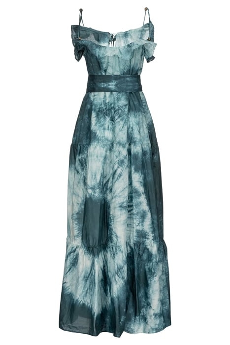 MONCALIERI ABITO MUSSOLA GREEN/WHITE 7