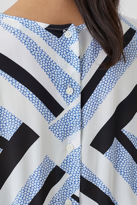 GATHERED DRESS GALAXY BLUE 6