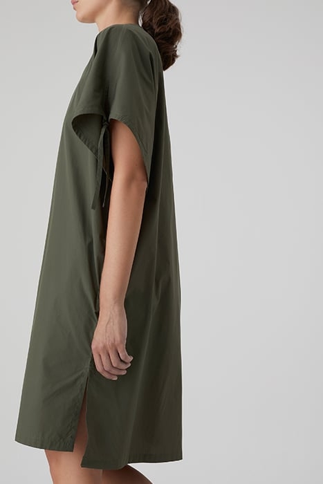 GATHERED DRESS PINE GREEN 3