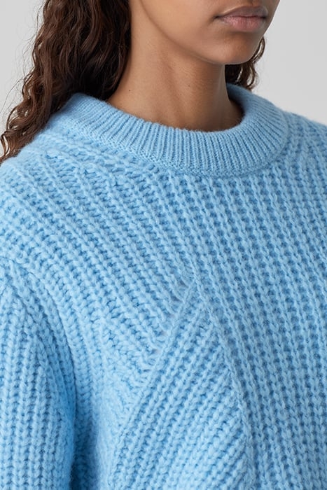 CREW NECK LONG SLEEVE KNITS BRIGHT OCEAN 3