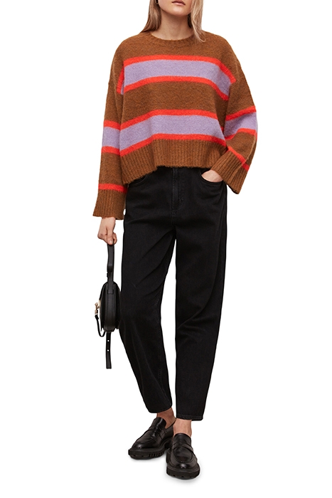 GINI STRIPED JUMPER GINGER/ORANGE 3