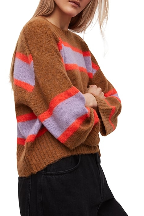 GINI STRIPED JUMPER GINGER/ORANGE 6