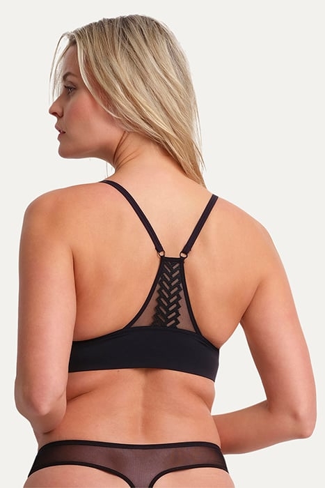 CO BRA WF TSHIRT TRIANGLE BRALETTE GRAP BLACK 3