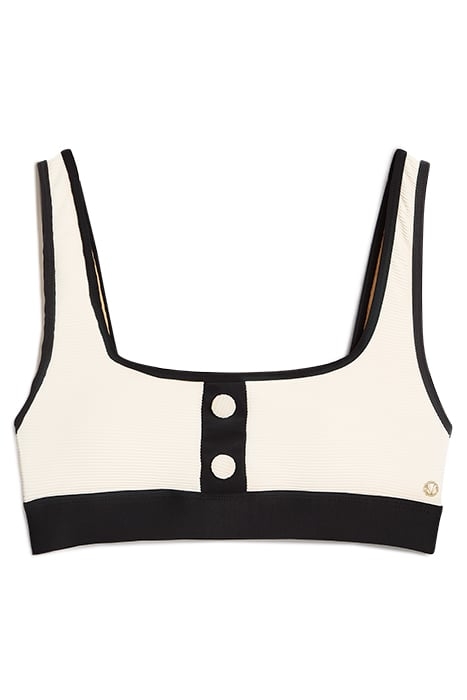 KEHLANI BIKINI TOP CREAM BLACK 1