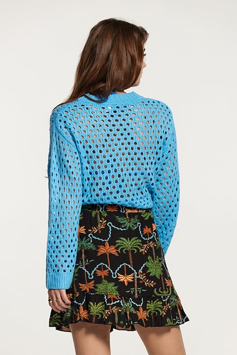 VALENCIA SKIRT JAIPUR PALM BLACK 4