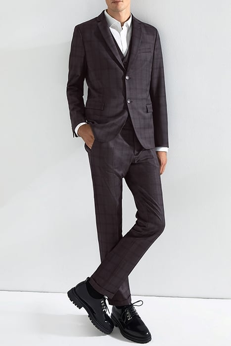 INDIGO CHECKED TRAVEL SUIT SUIT JACKET 3