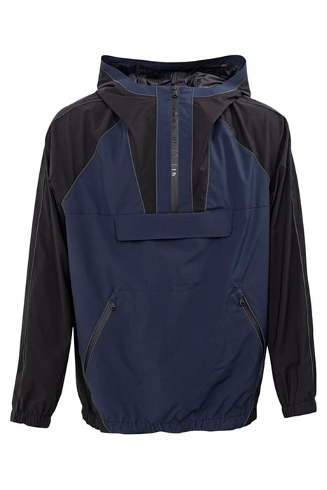 NAVY AND BLACK WATER REPELLENT AND REFLECTIVE JACKET 4