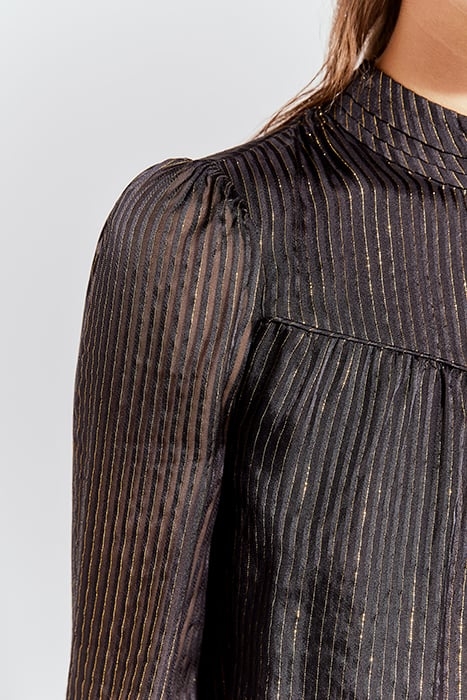 SILK AND GOLD THREAD PURE EDITION HIGH-NECK BLOUSE 5