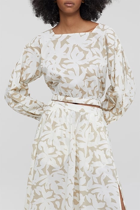 CLOSED WOMEN ELASTIC CROPPED SHIRT SHIRTS & BLOUSES GRAIN BE 1