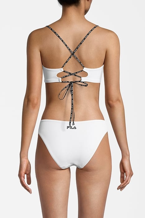 SARCONI CUTOUT BRALETTE BIKINI BRIGHT WHITE 3