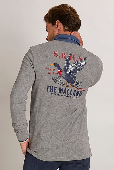 LUX DENIM CLR CF LS PIQ GREY 3