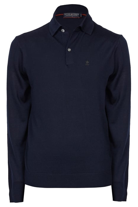 MER SF POLO-NK SWT BLUE 1