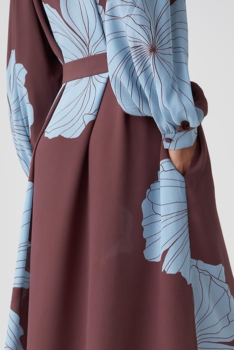 CLOSED WOMEN GATHERED DRESS DRESSES BURGUNDY 7