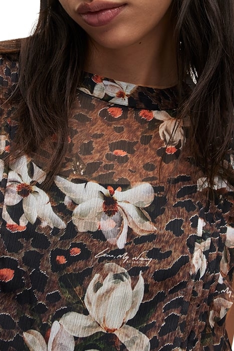 HALI ALESSANDRA DRES ANIMAL BROWN 6